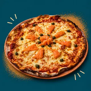 Pizza salmón