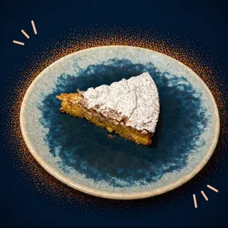 Tarta santiago (porción)