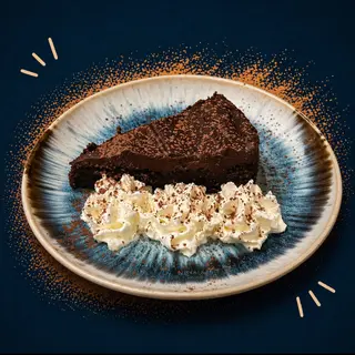 Tarta de chocolate (porción)