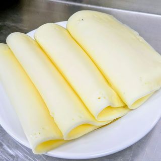 Porción de queso mozzarella