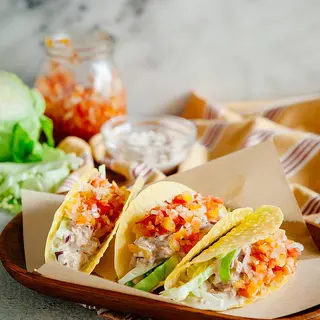 5 taco con atun
