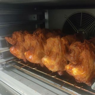 1/2 pollo asado con patatas