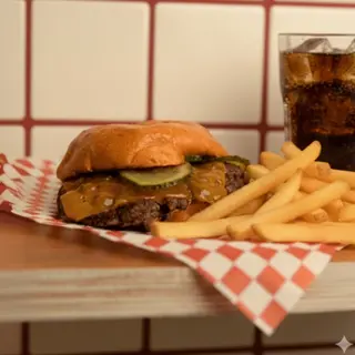 Menú Double Smash – Doble Carne + Patatas + Bebida
