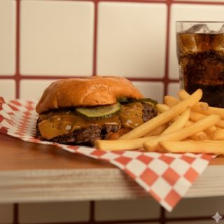 Menú Double Smash – Doble Carne + Patatas + Bebida