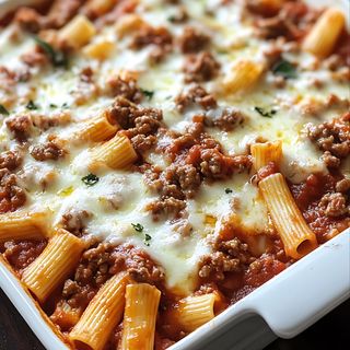 Maccheroni bolognese gratinati
