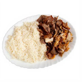 Plato De Shawarma Con Arroz