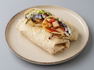 Shawarma Solo Carne Con Huevo Y Queso