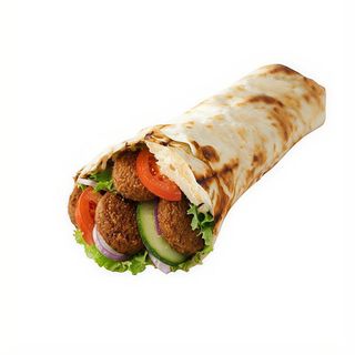 Menú dürüm clásico falafel