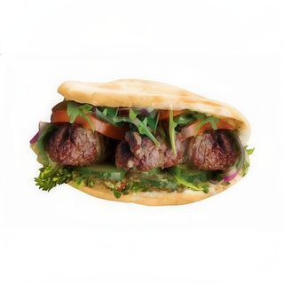 Menú pita clásico köfte turco