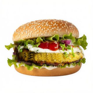 Menú hamburguesa vegetariana