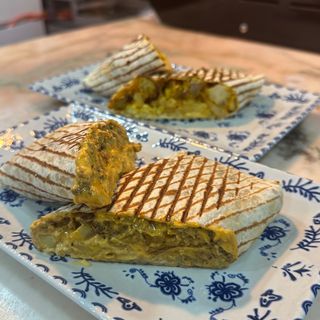 French taco de carne picada