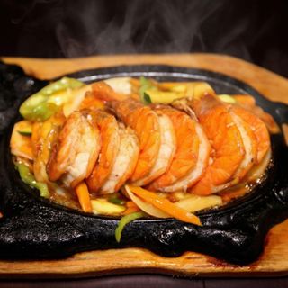 M7 - Langostino a la plancha con verduras