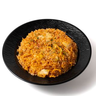 Arroz con kimchi