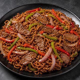 Fideos con ternera