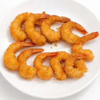 Gambas fritas con mayonesa oriental (10 uds)