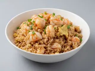 arroz frito Negro con gambas