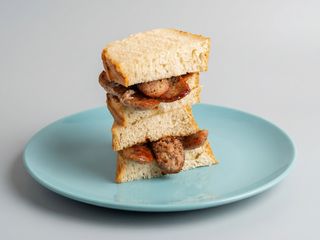 Sausages toast/sandwich