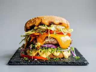 Black angus burger