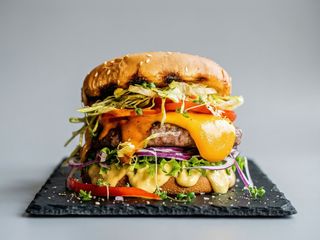 Black angus burger