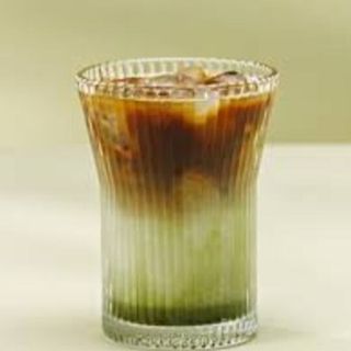 Matcha caramel latte