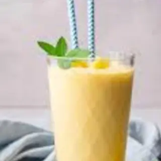 Caramel vanilla ice cream shake