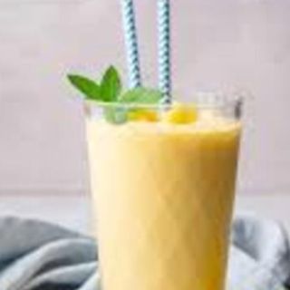 Caramel vanilla ice cream shake