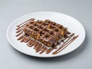 Gofre con chocolate