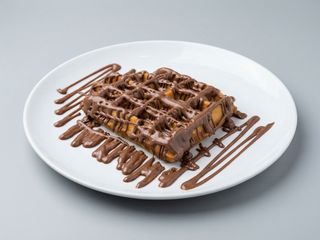 Gofre con chocolate