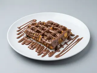 Gofre con dulce de leche