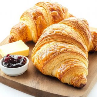 Croasant mantequilla y mermelada 