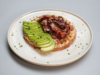 Maple bacon waffle