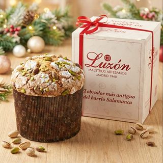 Panettone de Pistacho & Chocolate Blanco Luzón – 550 g