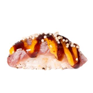 77. NIGIRI ATUN FLAMEADO PICANTE  (3U)