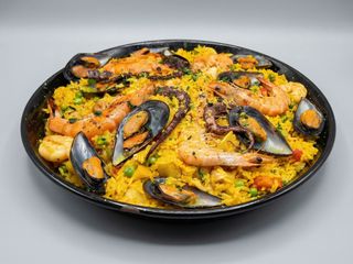 Paella de mariscos (porción)