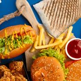 2x Hamburguesas de pollo, 2x Tacos, 4 Patatas gratis 