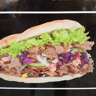Kebab con queso