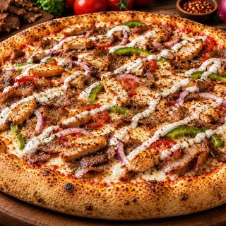 Pizza kebab Pollo