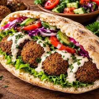 Pita falafel