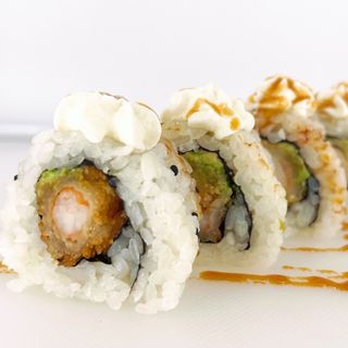 Gambas, Philadelphia aguante y teriyaki