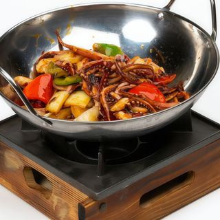 Calamar al estilo sichuan