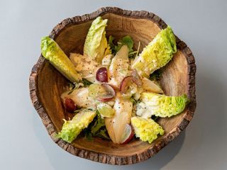 Ensalada de hojas verdes y espárragos