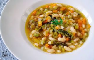 Chicharos con verduras