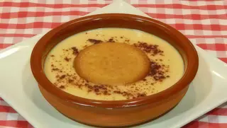 Natillas con galleta