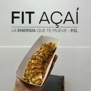 Plátano con chocolates calientes