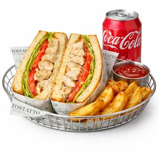 Combo Sándwich de Pollo a la Plancha