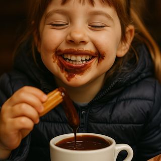 1/2 LITRE DE XOCOLATE CALENTA 1/2 KILO DE XURROS (ESMORZAR FAMILIAR)