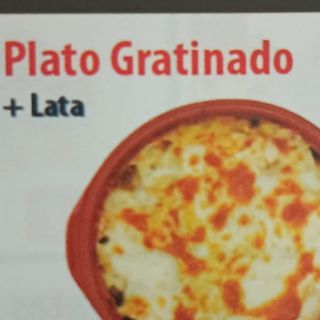 Oferta de plato gratinado + bebida