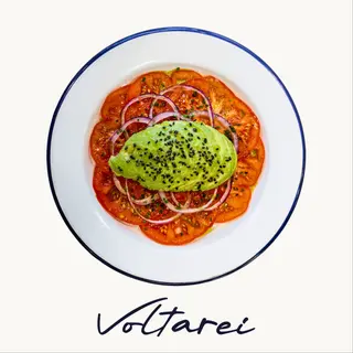 Tomate do noso Rosadiño con aguacate