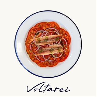 Tomate o noso Rosadiño con sardina ahumada