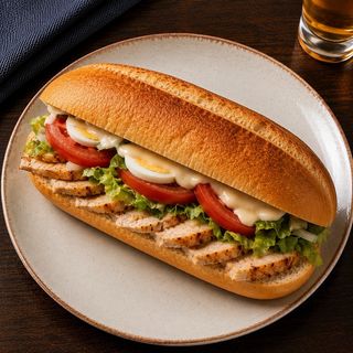 Bocadillo Vegetal De Pollo